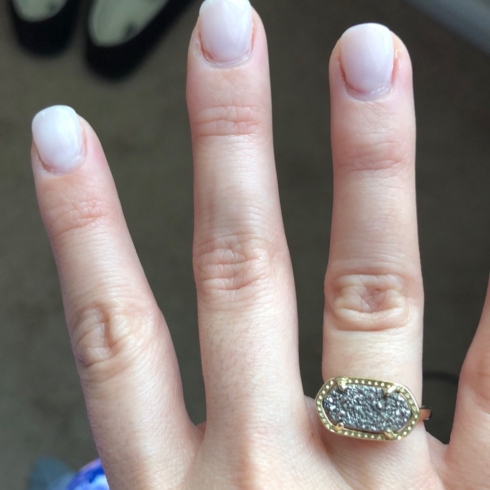 Two toned Kendra Scott druzy ring